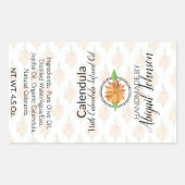 Savon de Calendula | Artiste artisanal | Étiquette (Devant)