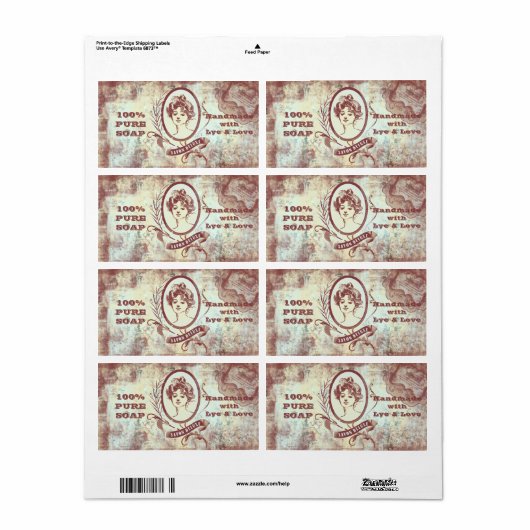 SAVON DELUXE - Etiket (Full Sheet)