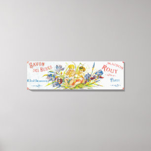 Savon Des Bebes Soap LabelParis, Frankrijk Canvas Afdruk