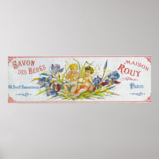 Savon Des Bebes Soap LabelParis, Frankrijk Poster (Voorkant)