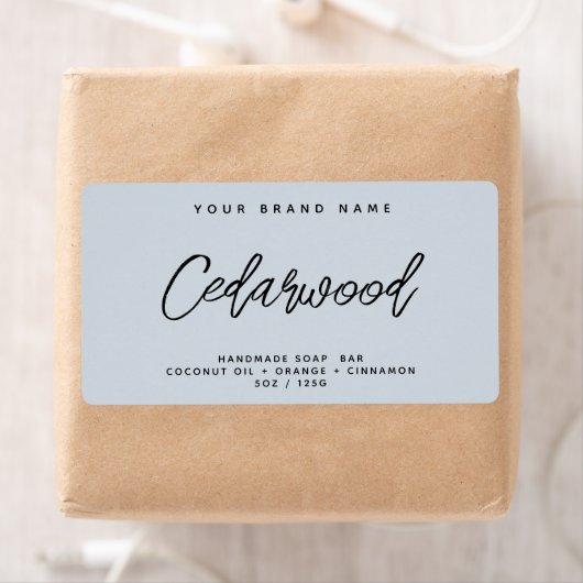 Savon moderne simple élégant cosmétique étiquette (En situation)