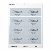 Savon moderne simple élégant cosmétique étiquette (Feuille entière)