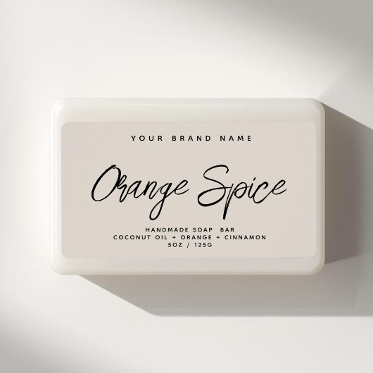 Savon moderne simple élégant cosmétique étiquette