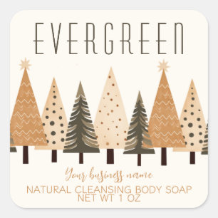 Savon parfumé de vacances naturelles Étiquette mod