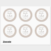 Savon sur mesure Étiquette de modèle Floral Vanill (Feuille)