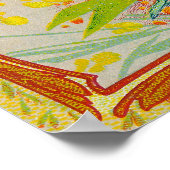 Savon Surfin Soap LabelParis, Frankrijk Poster (Hoek)