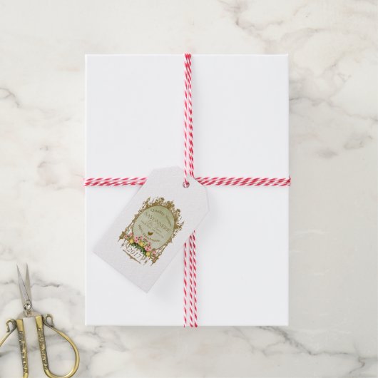 SAVONNERIE ~ Cadeau-, étiquette de prix (Avec de la ficelle)