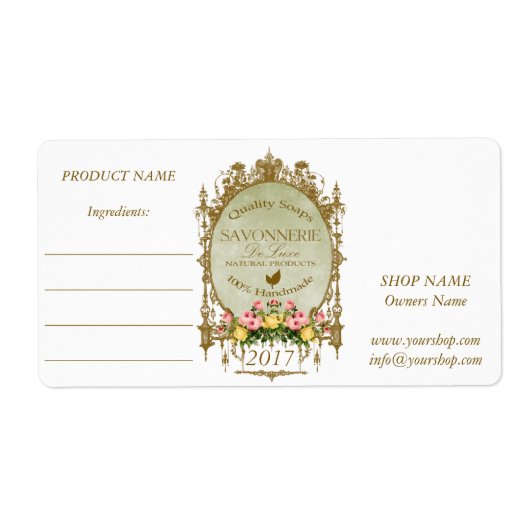 SAVONNERIE ~ Label (Voorkant)