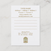 SAVONNERIE ~ Visitekaartje (Achterkant)