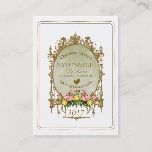SAVONNERIE ~ Visitekaartje (Voorkant)