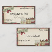 Savons de pays et carte de visite de produits de (Devant / Derrière)