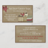 Savons de pays et cartes de visite des produits D2 (Devant / Derrière)