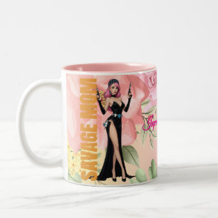 Savourer maman Mug - Badass Glam Maman Cadeau avec
