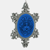 Savoy blue Snowflake ornament (Links)