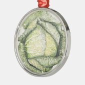 Savoy Cabbage Metalen Ornament (Links)