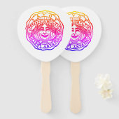 Savoy Rainbow Fan Handwaaier (Voorkant en achterkant)