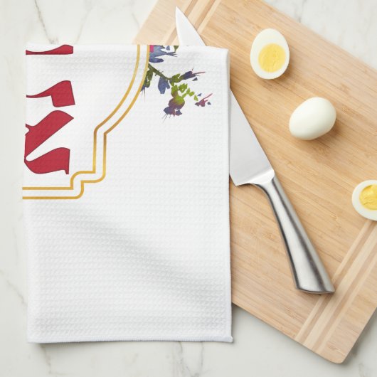 Savta - oma in het Hebreeuws  Theedoek (Quarter Fold)