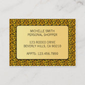 Savvy Shopper African American Visitekaartje (Achterkant)