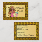 Savvy Shopper Chubby Carte de visite (Devant / Derrière)