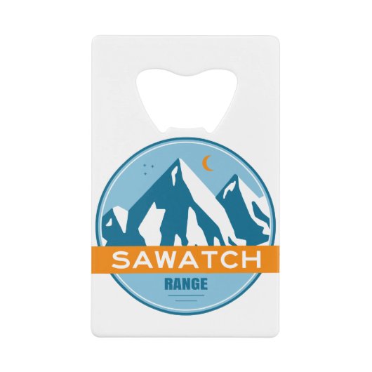 Sawatch Range Colorado Kredietkaart Flessenopener (Voorkant)