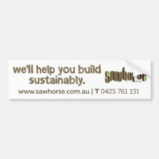 Sawhorse Bumpersticker