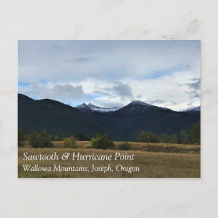 Sawtooth & Hurricane Point, Oregon Briefkaart