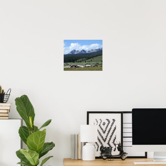 Sawtooth Mountains Print (Thuiskantoor)