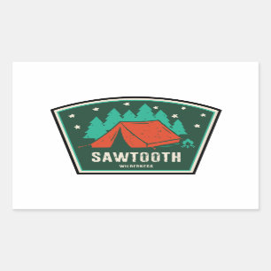 Sawtooth Wilderness Idaho Camping Rechthoekige Sticker