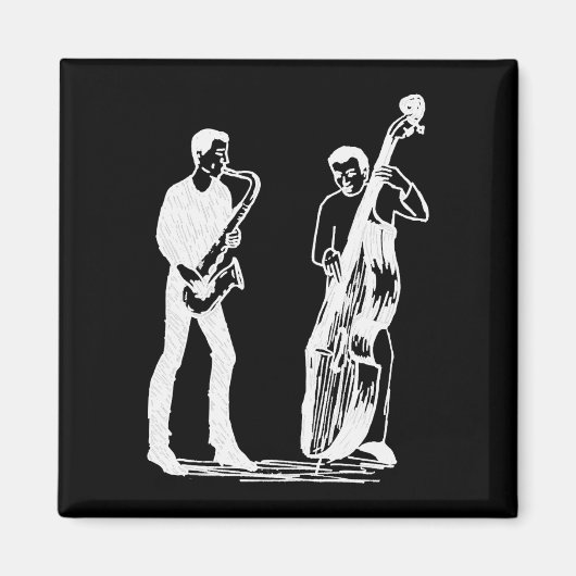 Sax & Bass donkere magneet (Voorkant)