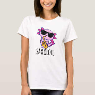 Sax-olotl Grappige Saxofoon Grappen T-shirt