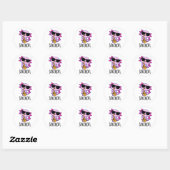 Sax-olotl Grappige Saxofoon Puns Ronde Sticker (Vel)