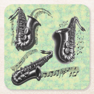 Sax Vierkante Kartonnen Onderzetter