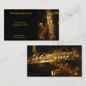 SaxafonVisitekaartje Visitekaartje (Voorkant / Achterkant)