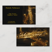 SaxafonVisitekaartje Visitekaartje (Voorkant / Achterkant)