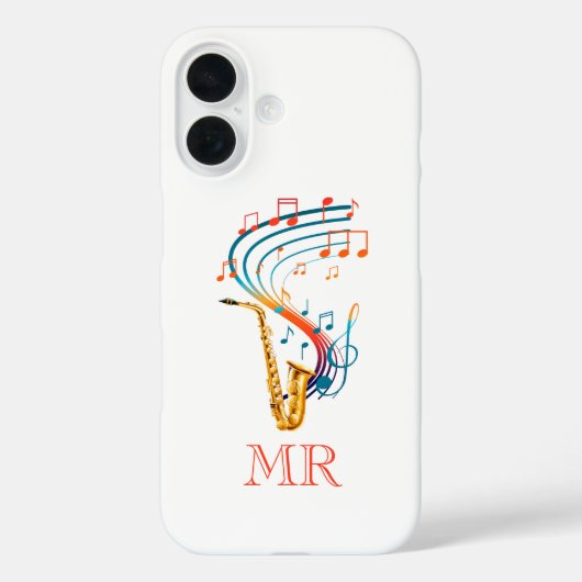Saxmuziek | INITIALEN Case-Mate iPhone Case (Achterkant)