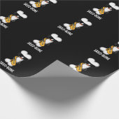 Saxo-bone Grappig bot grappig muziek woordspeling Cadeaupapier (Hoek)