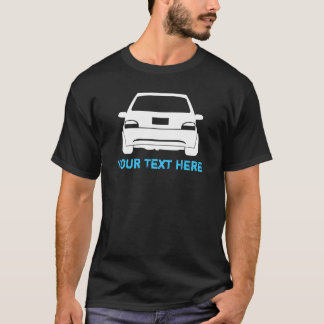 Saxo wit + jouw tekst t-shirt
