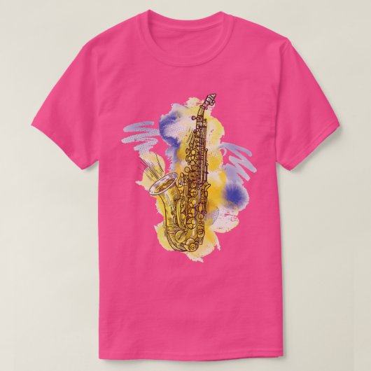 saxofon t-shirt (Design voorkant)