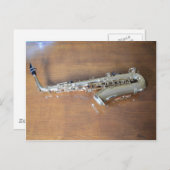 Saxofone Briefkaart (Voorkant / Achterkant)