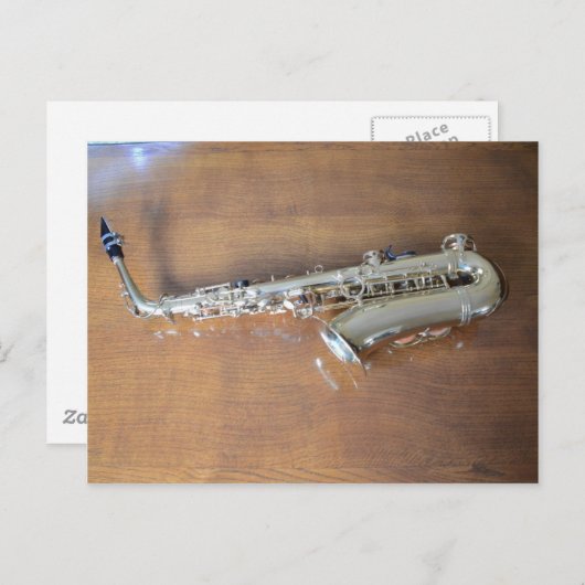 Saxofone Briefkaart (Voorkant / Achterkant)