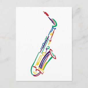 Saxofone Briefkaart