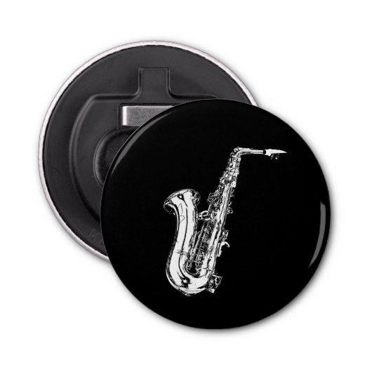 Saxofone Button Flesopener (Voorkant)