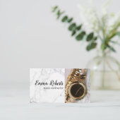 Saxofone | Carte de visite d'instructeur de musiqu (Debout devant)