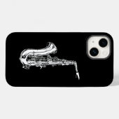 Saxofone Case-Mate iPhone Case (Achterkant (horizontaal))