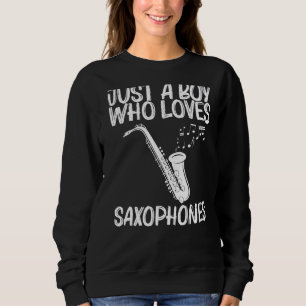 Saxofone-Design voor Mannen voor jongens Trui