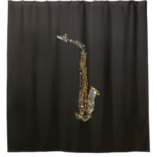 Saxofone Douchegordijn