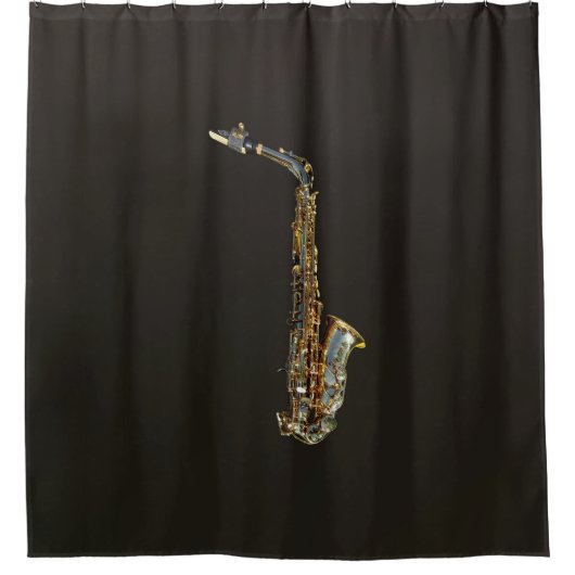 Saxofone Douchegordijn (Voorkant)