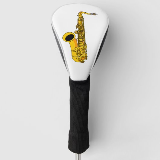 Saxofone Golfheadcover (Voorkant)