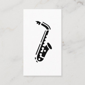 Saxofone Logo Visitekaartjes