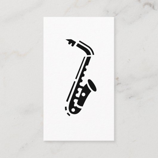 Saxofone Logo Visitekaartjes (Voorkant)